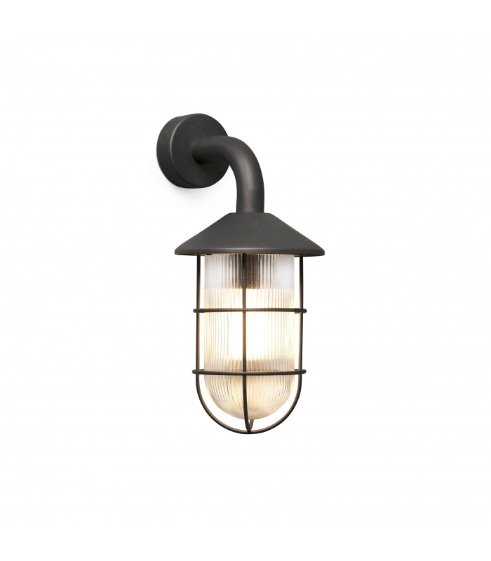 Outdoor Wall Lantern Black 1x E27 IP54