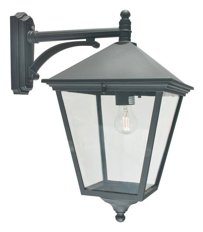 1 Light Outdoor Wall Lantern Light Black IP54, E27