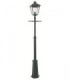1 Light Outdoor Post Signal Lantern Black IP54, E27