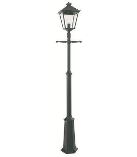 1 Light Outdoor Post Signal Lantern Black IP54, E27