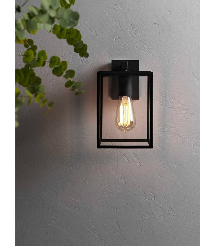 Outdoor Wall Light Textured Black IP23, E27