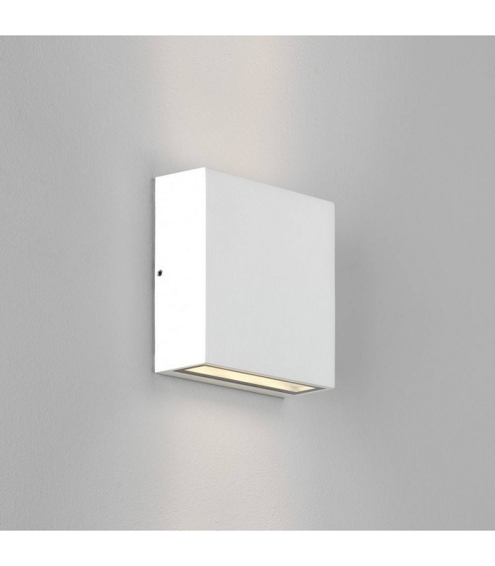 LED Outdoor Wall Light Textured White IP54