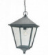 1 Light Outdoor Ceiling Chain Lantern Black IP54, E27