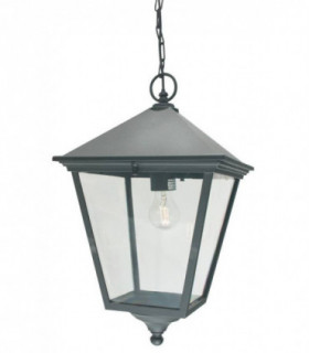 1 Light Outdoor Ceiling Chain Lantern Black IP54, E27