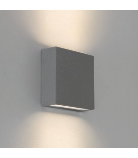 LED Outdoor Wall Light Textured Grey IP54
