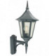 1 Light Outdoor Wall Lantern Light Black IP54, E27