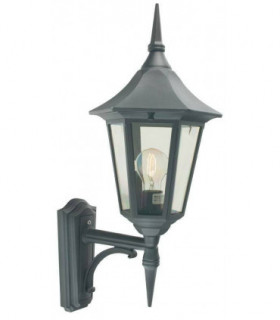 1 Light Outdoor Wall Lantern Light Black IP54, E27