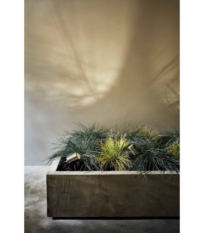 Outdoor LED Ground Light Brushed Stainless Steel IP65