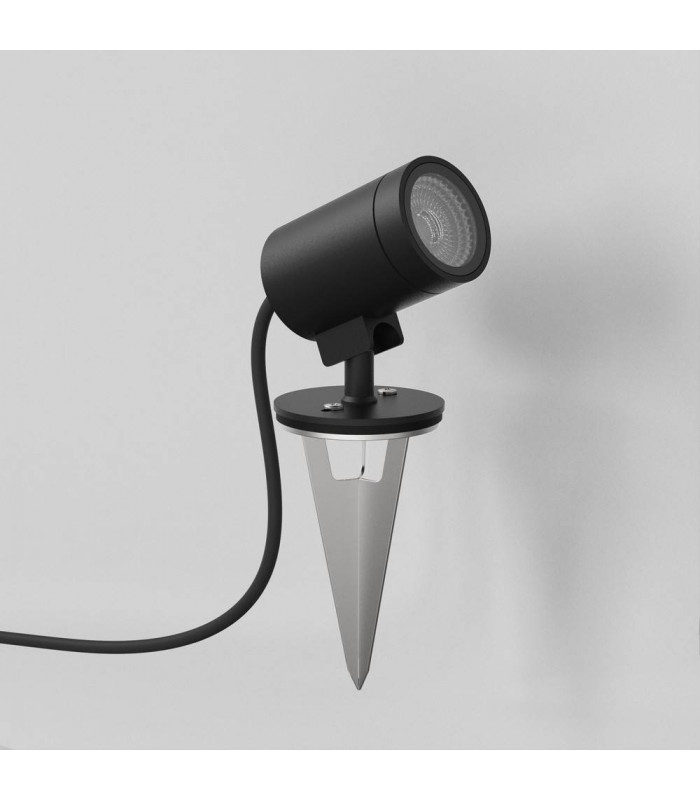 Spike Spot LED Outdoor Spotlight Textured Black IP65