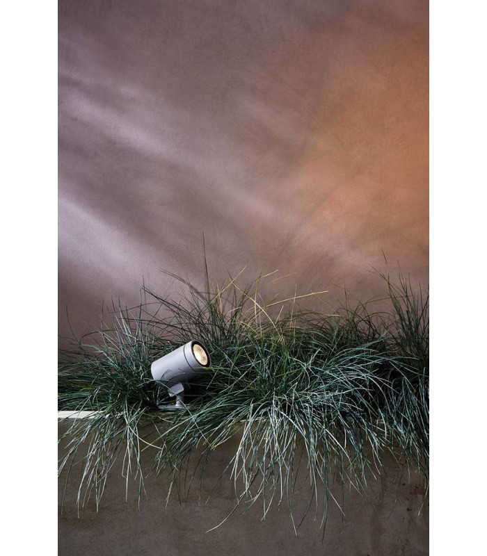 Spike Spot LED Outdoor Spotlight Textured Grey IP65