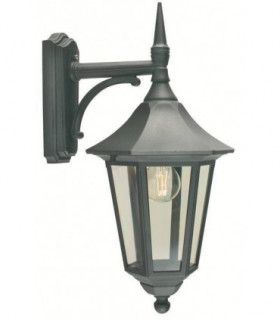 1 Light Outdoor Wall Lantern Light Black IP54, E27