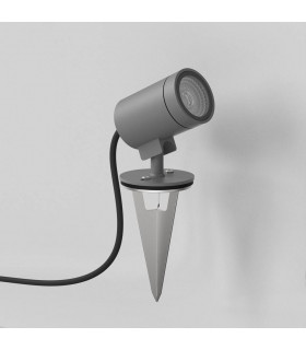 Spike Spot 12V LED Outdoor Spotlight Textured Grey IP65