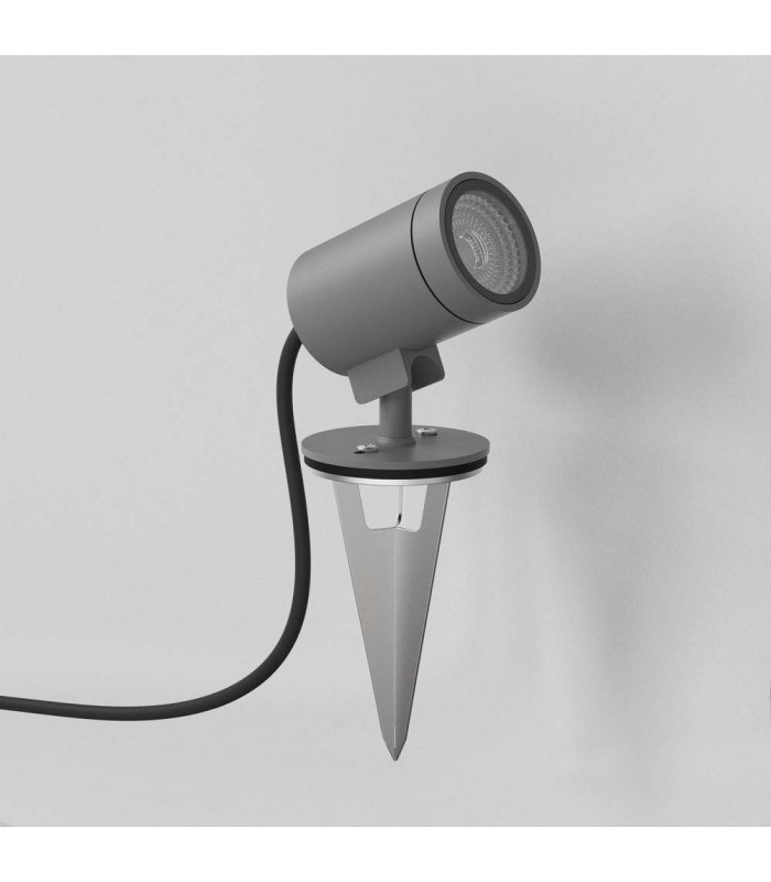 Spike Spot 12V LED Outdoor Spotlight Textured Grey IP65