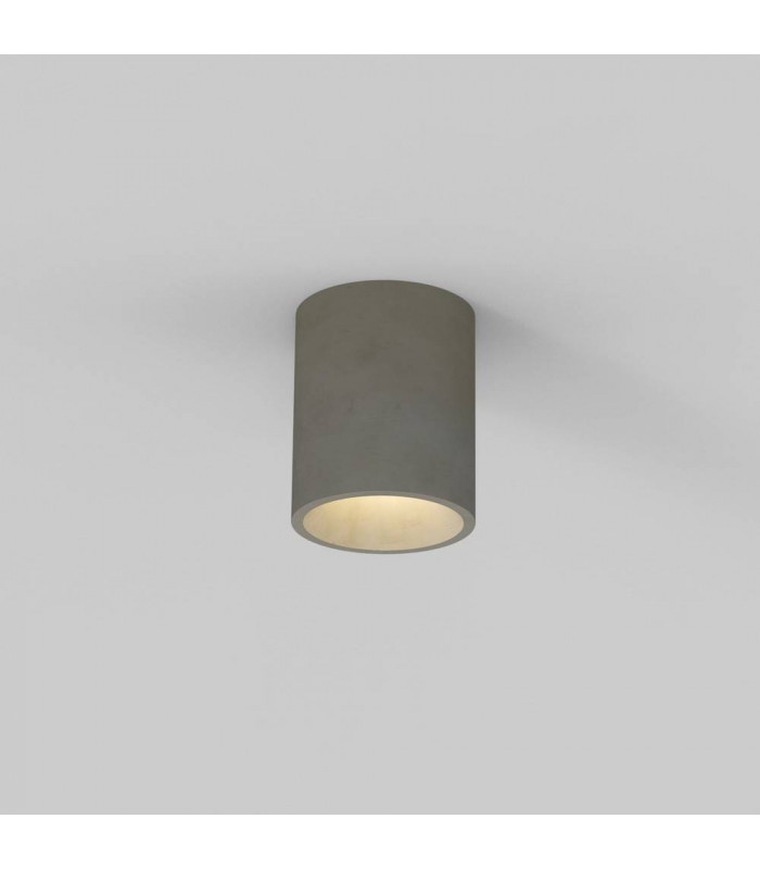 Outdoor Round Ceiling Light Concrete IP44, GU10
