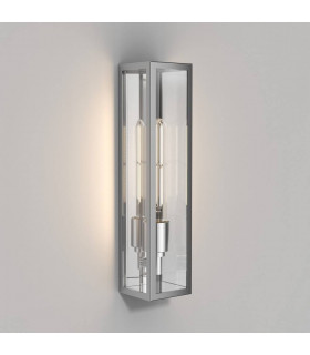 LED Outdoor Wall Light Polished Stainless Steel IP44, E27