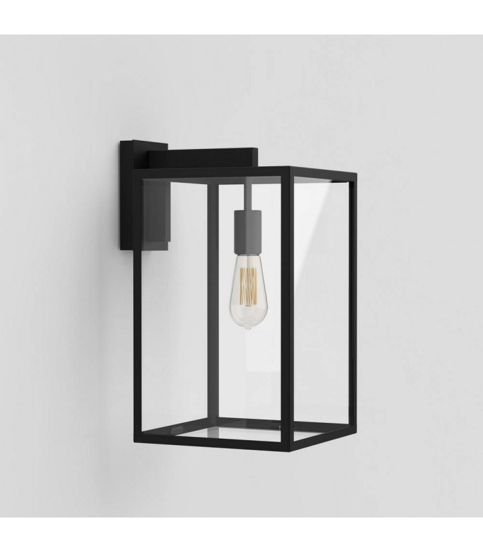 Outdoor Wall Light Textured Black IP23, E27
