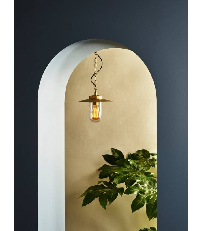 Outdoor Pendant Light Coastal Brass IP44, E27