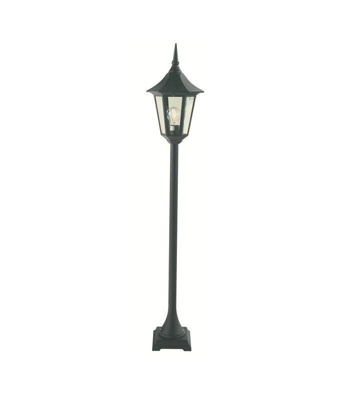 1 Light Outdoor Bollard Lantern Black IP54, E27