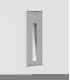 Outdoor LED Recessed Marker Wall Light Brushed Stainless Steel IP65