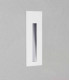 Outdoor LED Recessed Marker Wall Light Matt White IP65