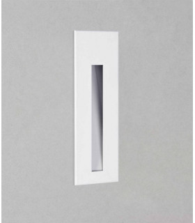Outdoor LED Recessed Marker Wall Light Matt White IP65