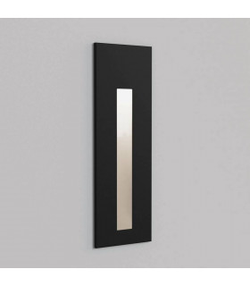 Outdoor LED Recessed Marker Wall Light Textured Black IP65