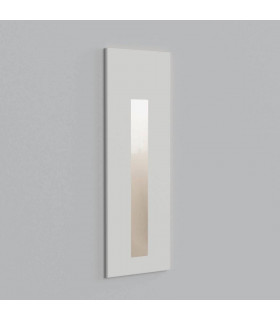 Outdoor LED Recessed Marker Wall Light Textured White IP65