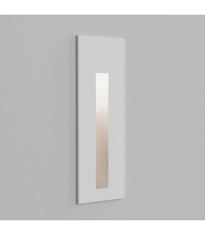 Outdoor LED Recessed Marker Wall Light Textured White IP65