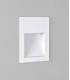 Outdoor LED Recessed Marker Wall Light Matt White IP65