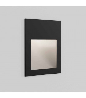 Outdoor LED Recessed Marker Wall Light Textured Black IP65