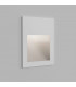 Outdoor LED Recessed Marker Wall Light Textured White IP65