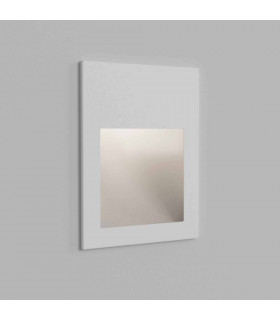 Outdoor LED Recessed Marker Wall Light Textured White IP65