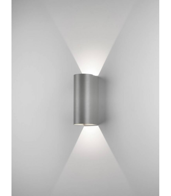 LED Outdoor Wall Light Textured Grey IP65