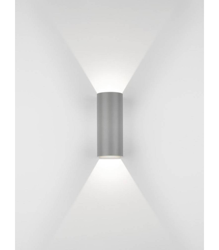 LED Outdoor Wall Light Textured Grey IP65