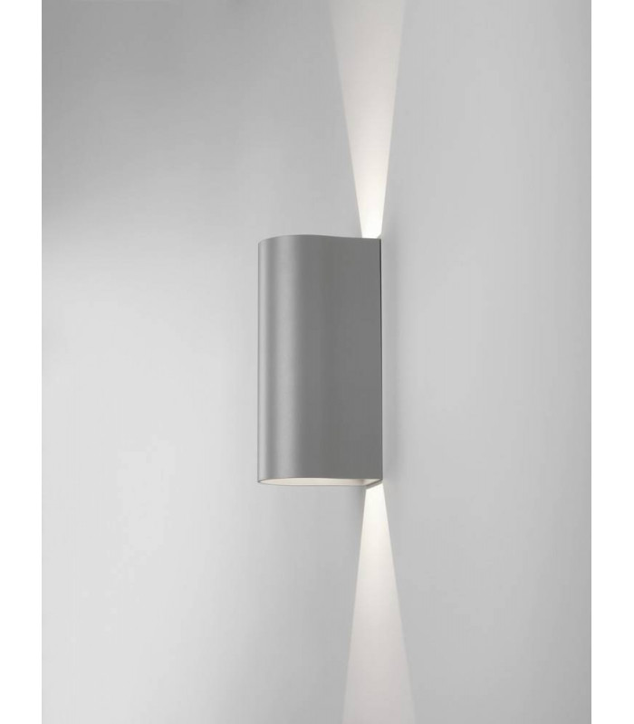 LED Outdoor Wall Light Textured Grey IP65