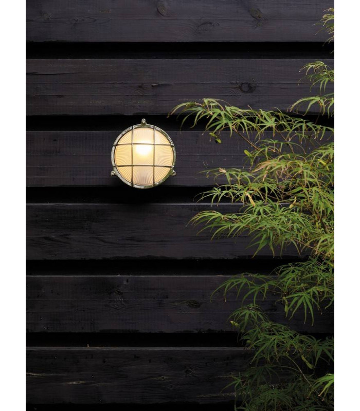 Outdoor Wall Light Polished Nickel IP44, E27