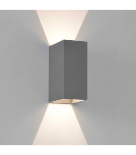 LED Outdoor Wall Light Textured Grey IP65