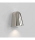 LED Outdoor Wall Light Polished Nickel IP65, GU10