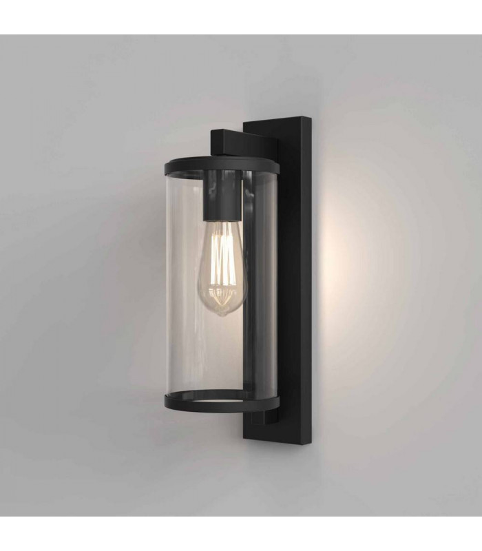 Outdoor Wall Light Textured Black IP23, E27
