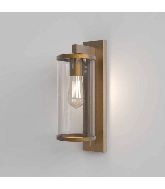Outdoor Wall Light Antique Brass IP23, E27