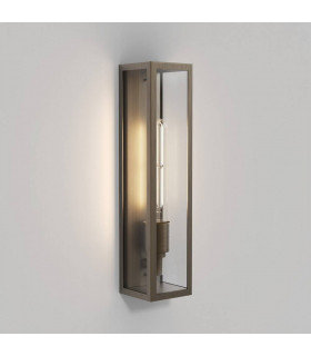 LED Outdoor Wall Light Bronze IP44, E27