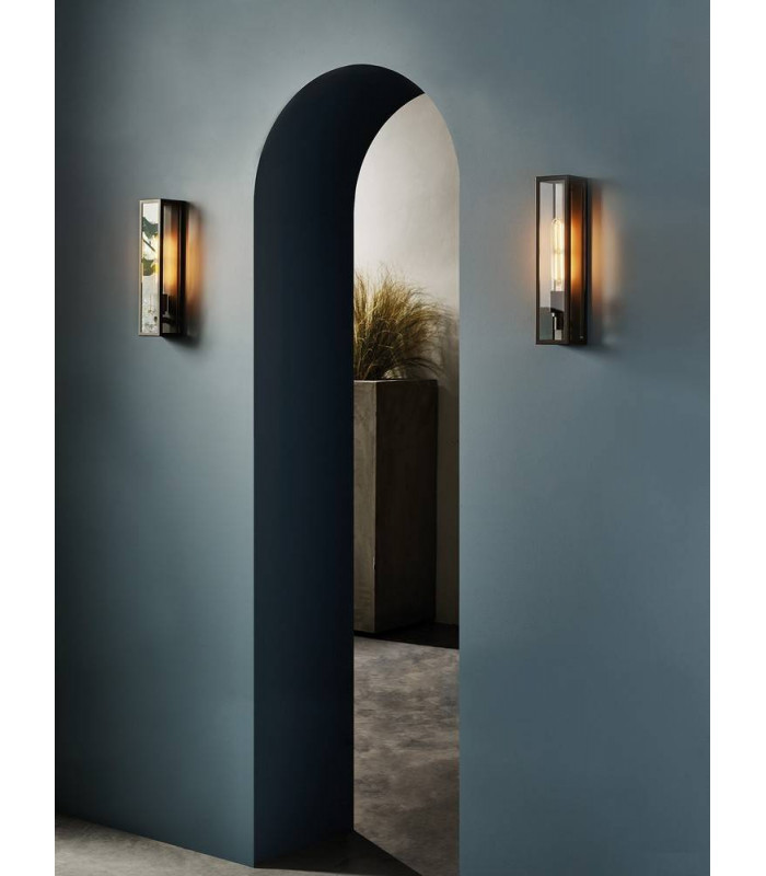 LED Outdoor Wall Light Bronze IP44, E27