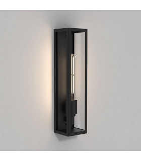 LED Outdoor Wall Light Matt Black IP44, E27