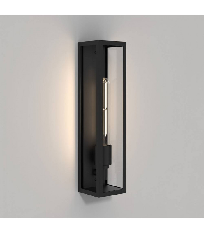 LED Outdoor Wall Light Matt Black IP44, E27