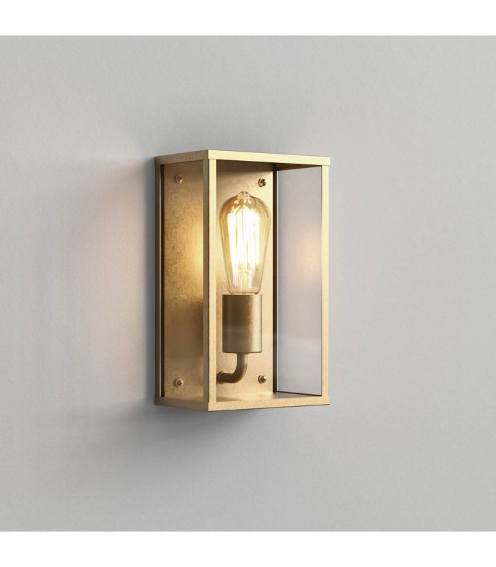 Outdoor Wall Light Natural Brass IP44, E27