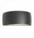 1 Light Outdoor Up Down Wall Light Graphite IP65, E27