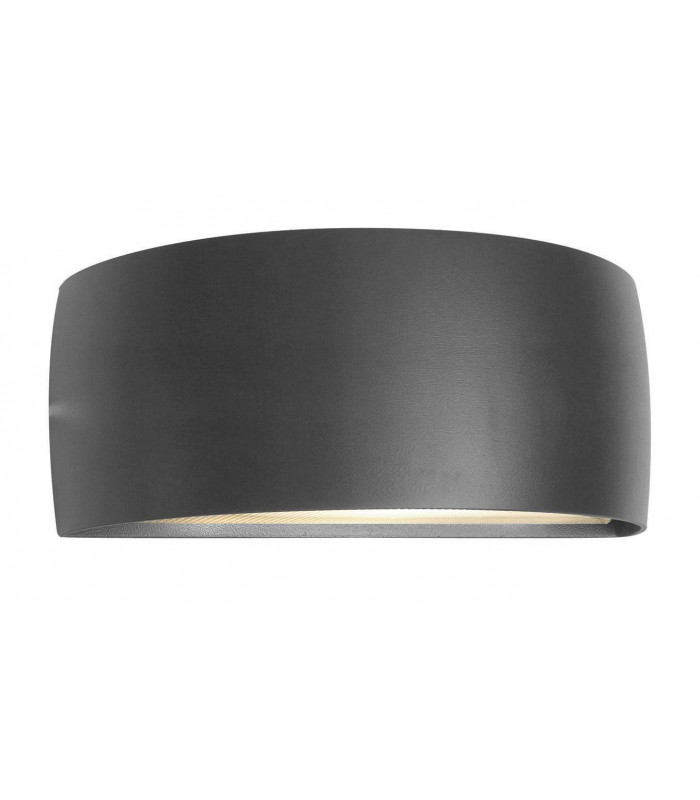 1 Light Outdoor Up Down Wall Light Graphite IP65, E27