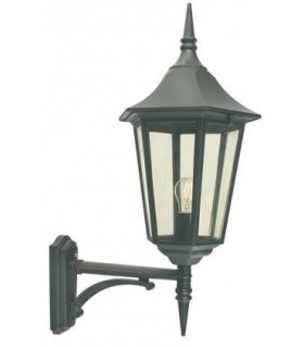 1 Light Outdoor Wall Lantern Light Black IP54, E27