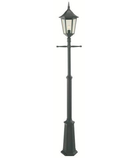 1 Light Outdoor Post Signal Lantern Black IP54, E27