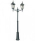 2 Light Twin Outdoor Post Lantern Black IP54, E27